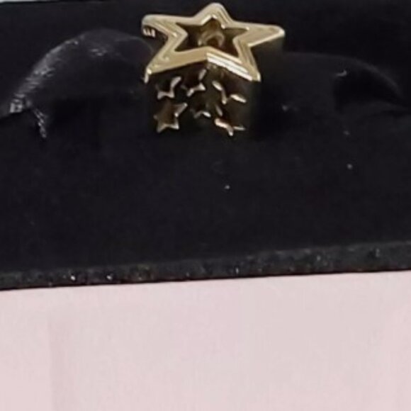 Authentic PANDORA *RETIRED AND RARE* 14K Gold Radiant Star Charm 752361C00 - Picture 11 of 15